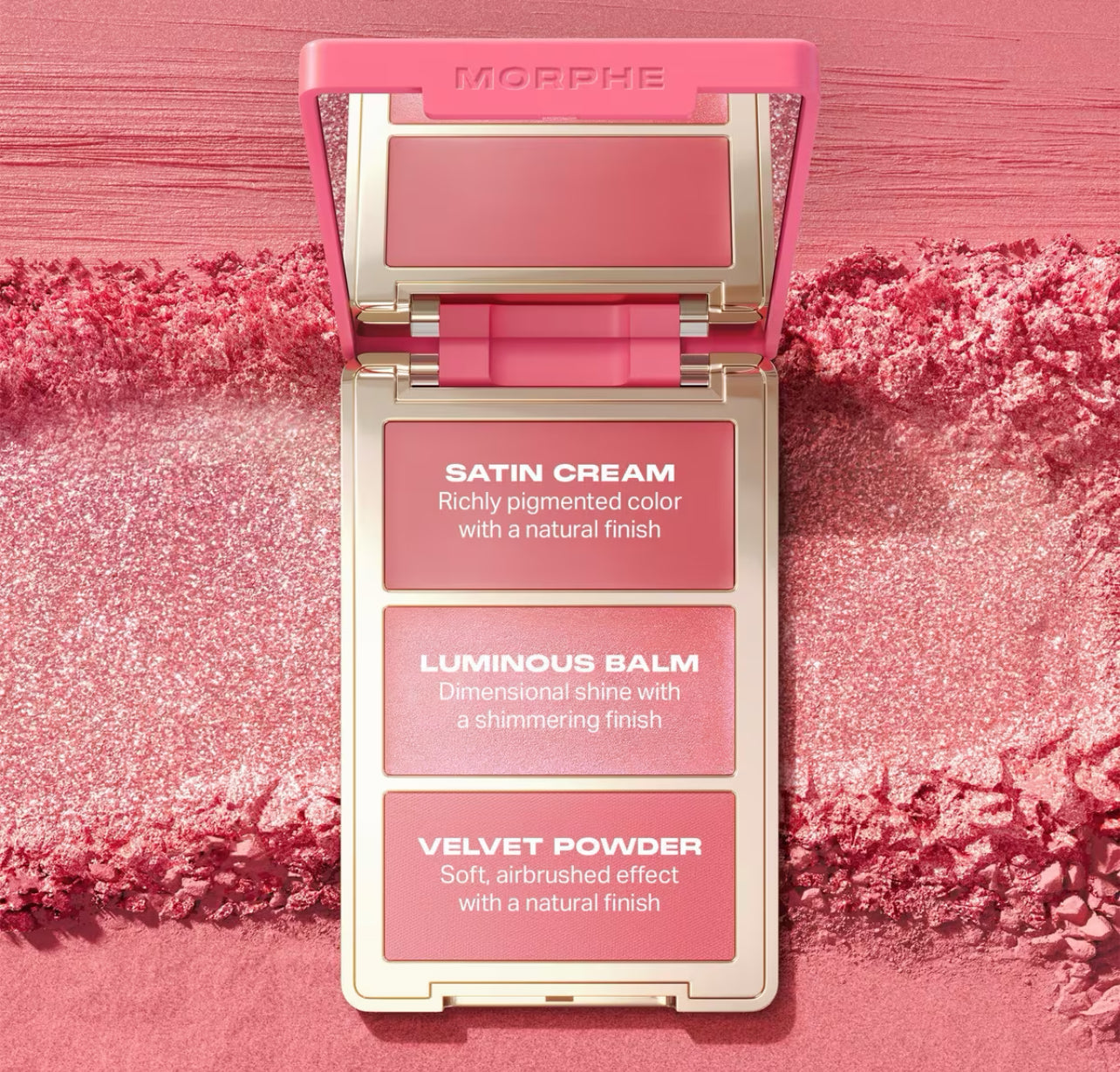 Morphe Cheek Thrills Multi-Finish Face Trio