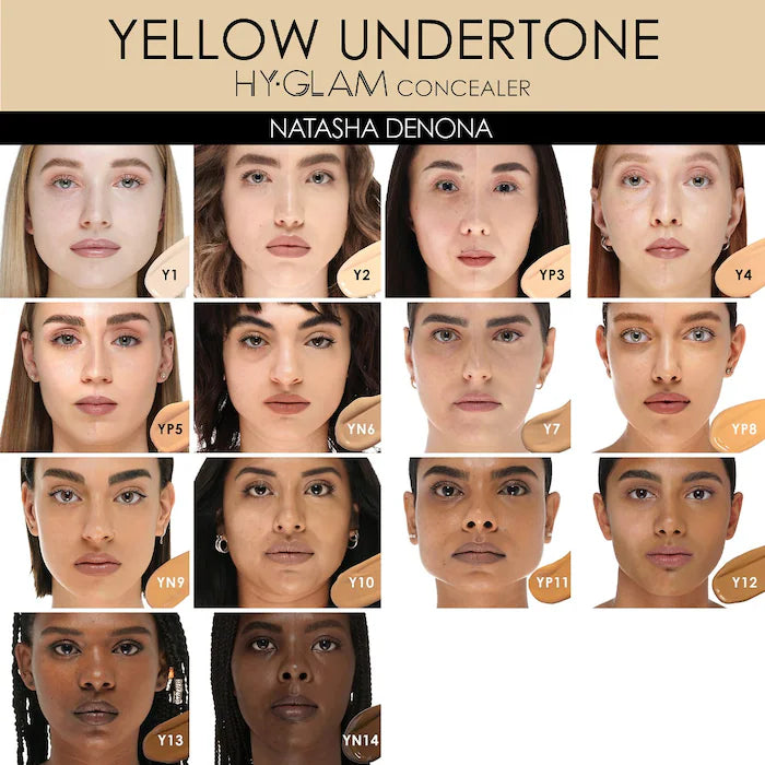 NATASHA DENONA
Hy-Glam Brightening & Hydrating Medium to Full Coverage Crease Proof Serum Concealer