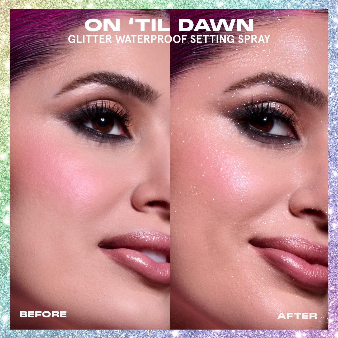 ONE/SIZE by Patrick Starrr
On 'Til Dawn Glitter Waterproof Setting Spray