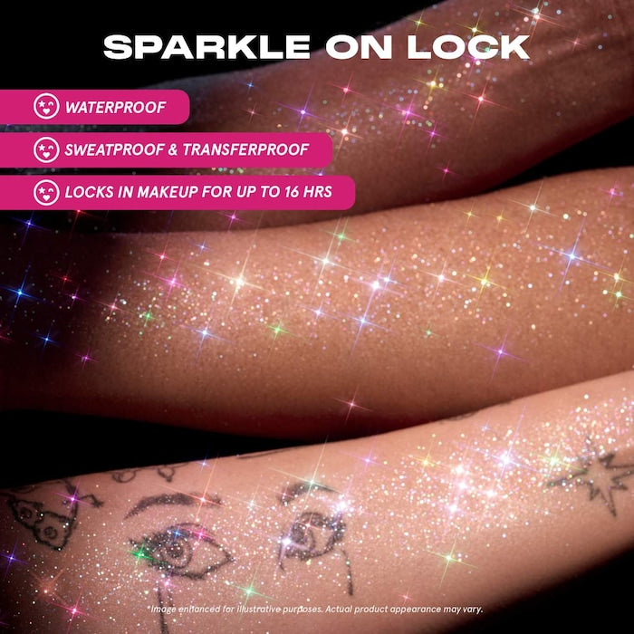 ONE/SIZE by Patrick Starrr
On 'Til Dawn Glitter Waterproof Setting Spray