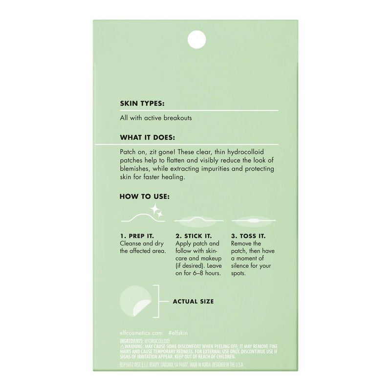ELF SKIN Blemish Breakthrough Stick It to Zits Pimple Patches