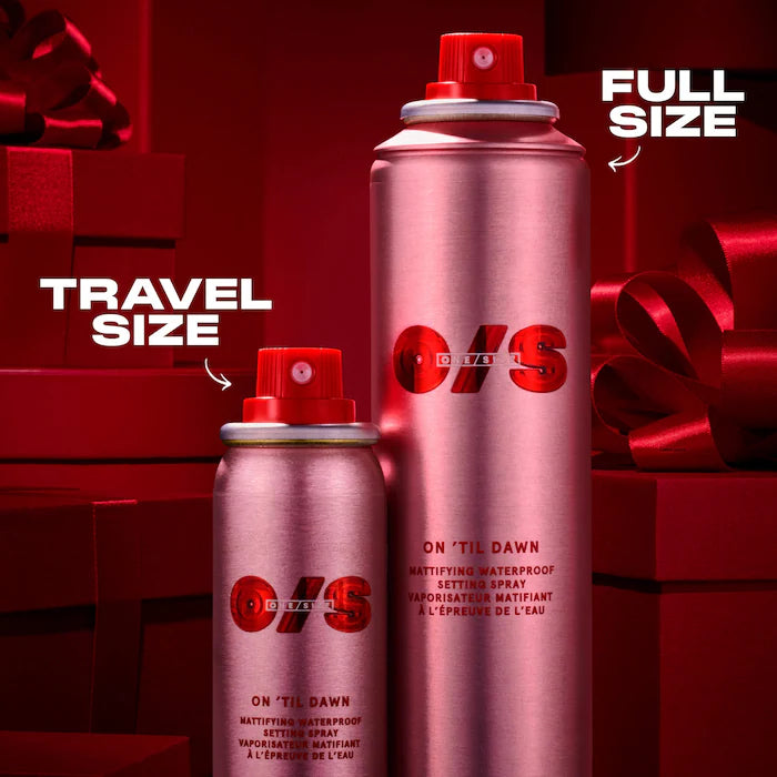 ONE/SIZE by Patrick Starrr
On 'Til Dawn Mattifying Waterproof Setting Spray Big & Bitty Duo