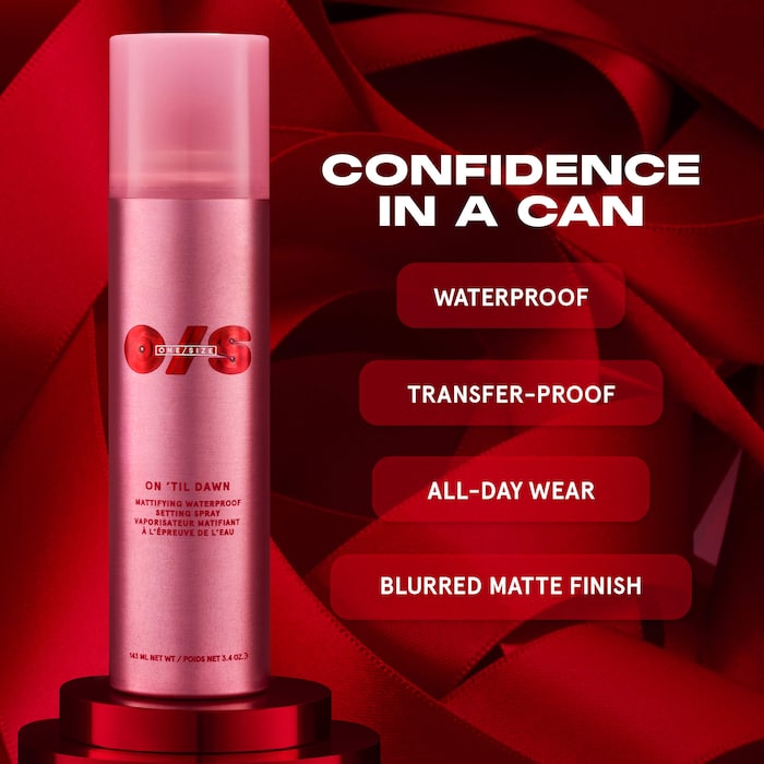 ONE/SIZE by Patrick Starrr
On 'Til Dawn Mattifying Waterproof Setting Spray Big & Bitty Duo