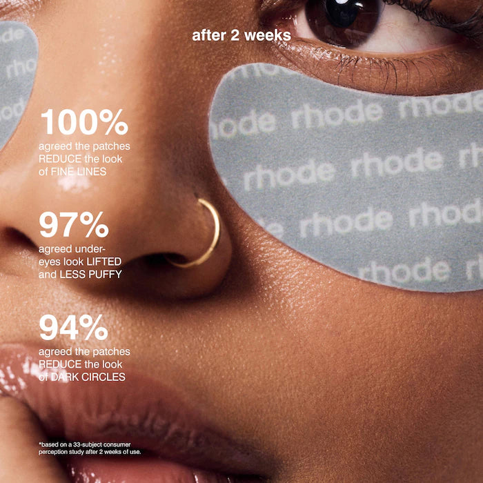 rhode x sephora peptide eye prep depuffing eye patches