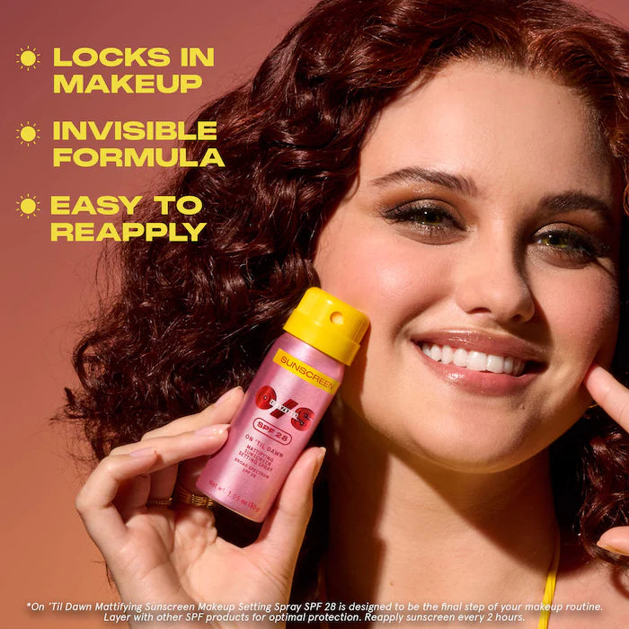 ONE/SIZE by Patrick Starrr
On 'Til Dawn Mattifying Sunscreen Makeup Setting Spray SPF 28