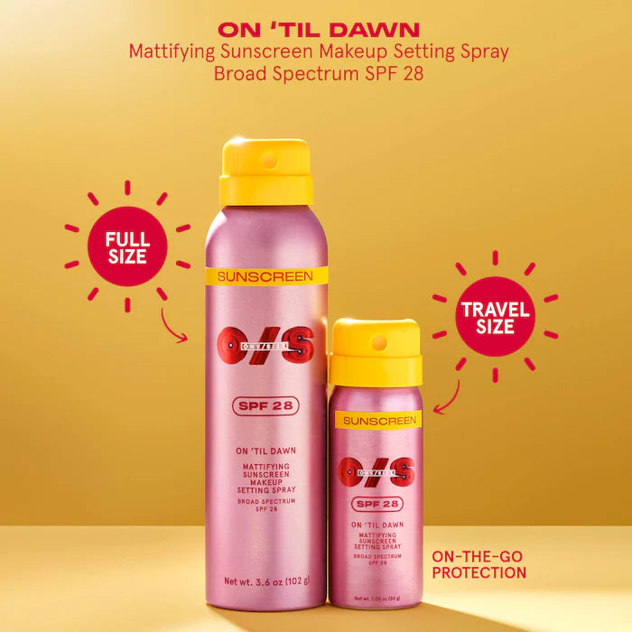 ONE/SIZE by Patrick Starrr
On 'Til Dawn Mattifying Sunscreen Makeup Setting Spray SPF 28
