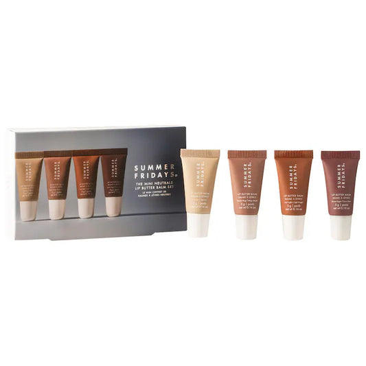 Summer Fridays
The Mini Neutrals Lip Butter Balm Set