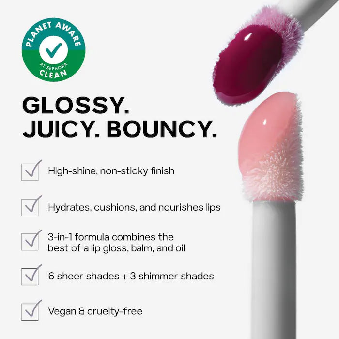 Saie Glossybounce Lip Gloss Oil Duo