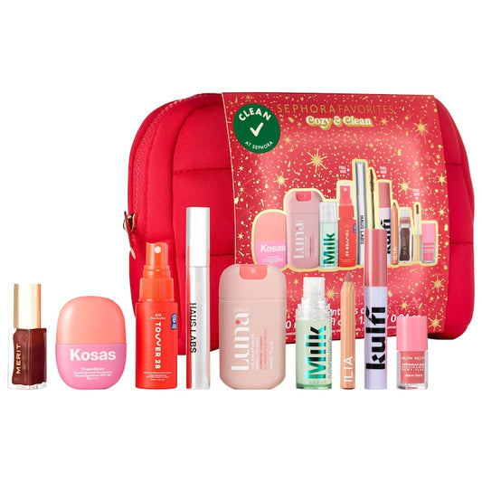 Sephora Favorites 
Cozy & Clean Makeup Value Set
