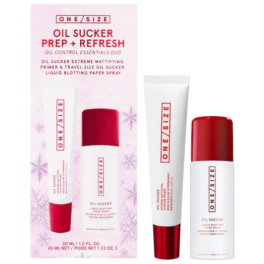 ONE/SIZE by Patrick Starrr Oil Sucker Prep & Refresh Mattifying Duo