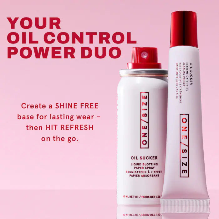 ONE/SIZE by Patrick Starrr Oil Sucker Prep & Refresh Mattifying Duo