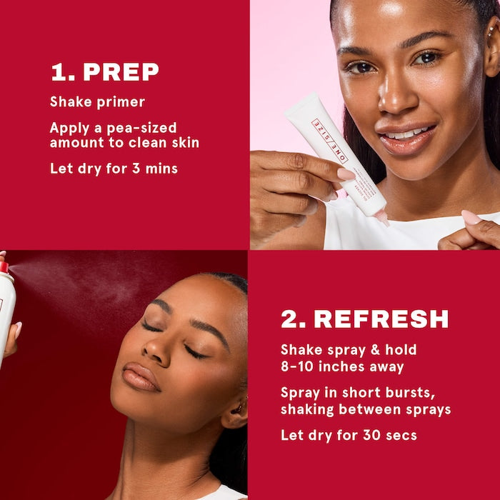 ONE/SIZE by Patrick Starrr Oil Sucker Prep & Refresh Mattifying Duo