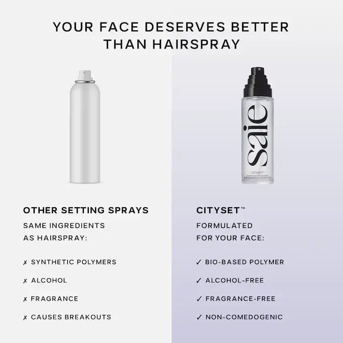 Saie CitySet™ Ultra-Fine Mist Setting Spray with 16 Hour Wear