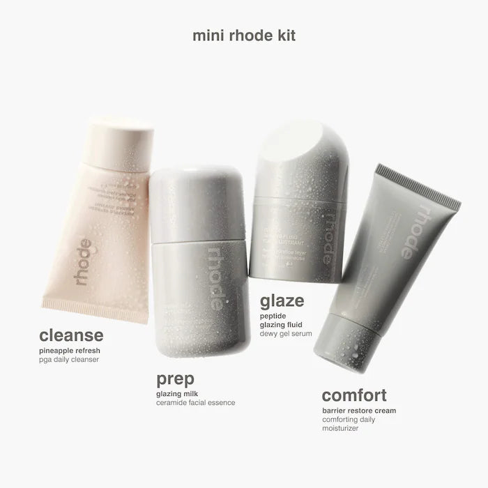 rhode mini rhode kit glazed skincare essentials