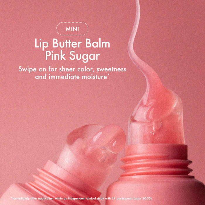 Summer Fridays The Dewy Pink Set with mini Lip Butter Balm in Pink Sugar