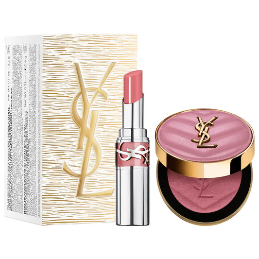 Yves Saint Laurent 
YSL Iconic Pink Make Me Blush & Loveshine Lip Oil Stick Set