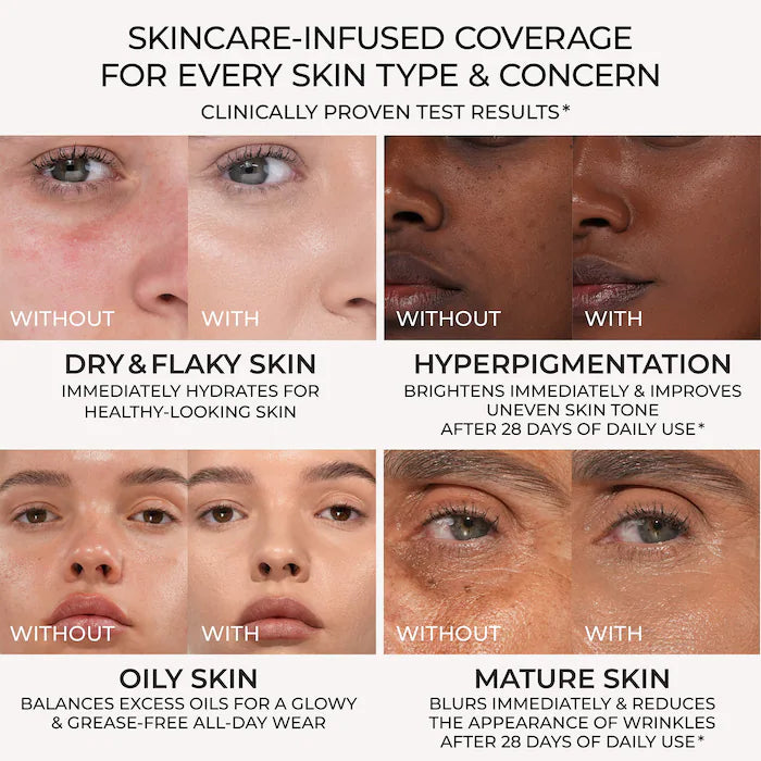 NATASHA DENONA 
Hy-Glam Foundation Hydrating & Blurring Luminous Longwear Serum Foundation