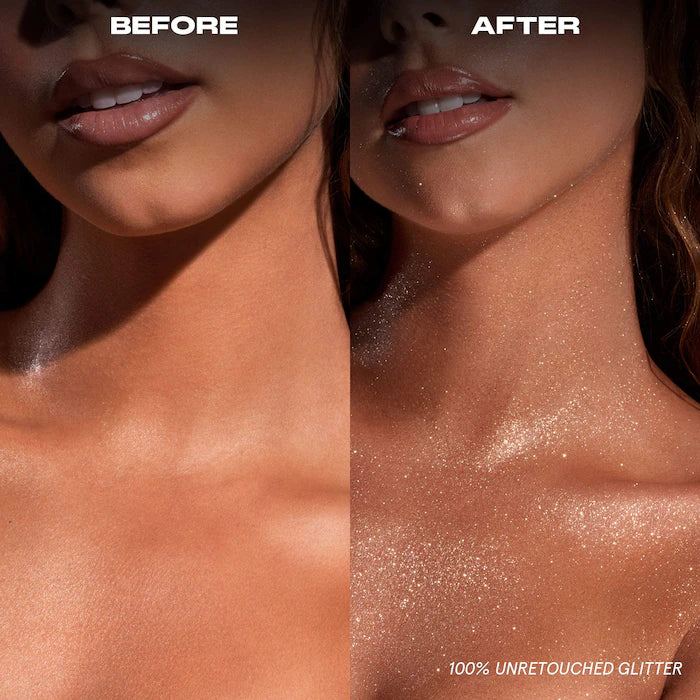 ONE/SIZE by Patrick Starrr 
On 'Til Dawn Waterproof Glitter Setting Spray - Brown Sugar